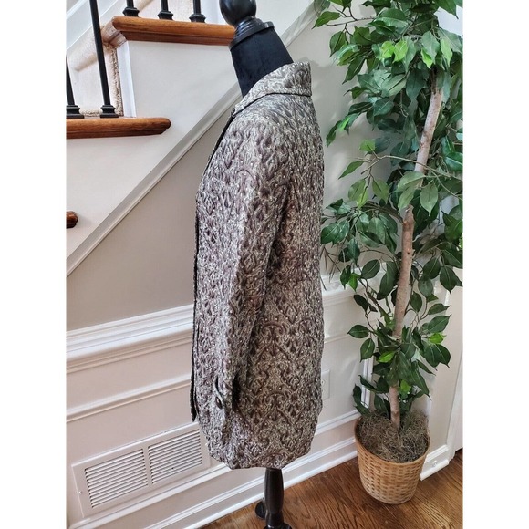 Rafaella Women's Gray Rayon Buttons Front Long Sleeve Casual Long Jacket Size 6 - Picture 5 of 10